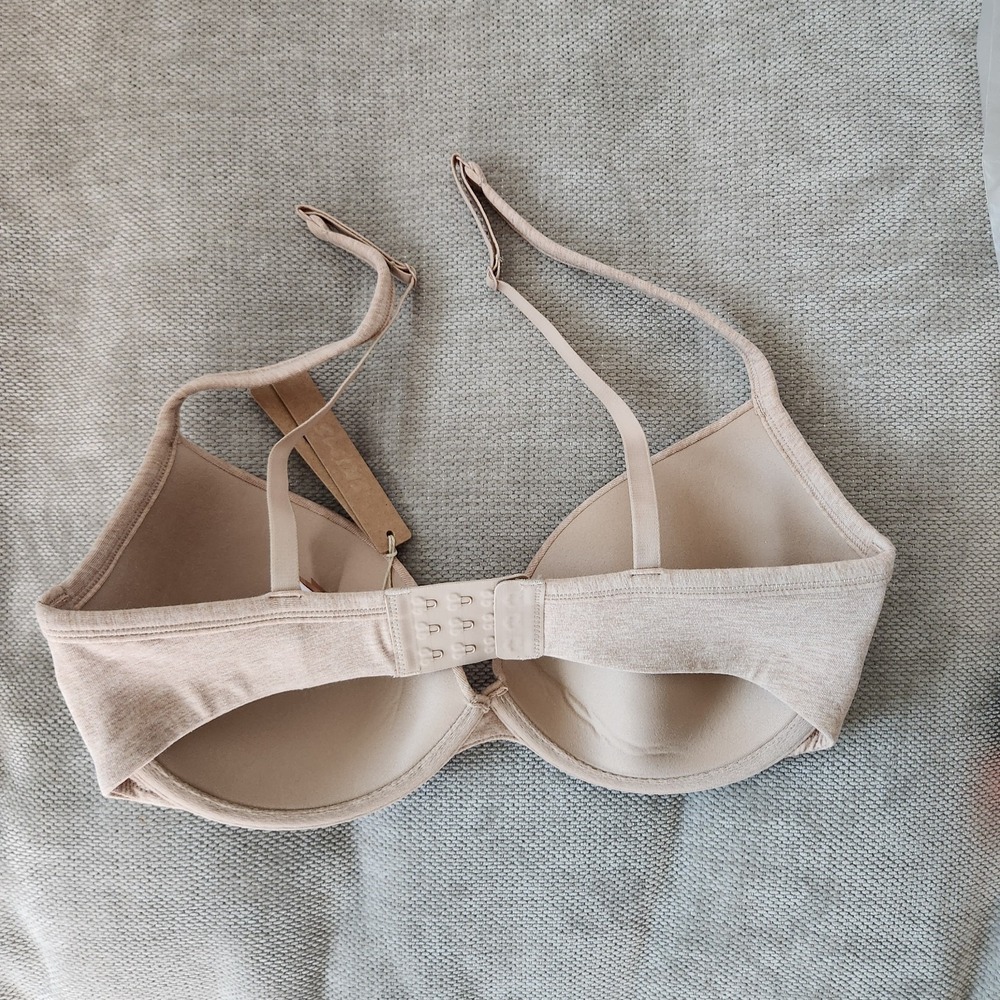 Skims 34DD Clay Heather Everyday Cotton Lightly Lined Demi Bra NWT - Picture 7 of 7